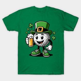 St Patrick's Day Irish Golf Ball Golfing Golfer T-Shirt